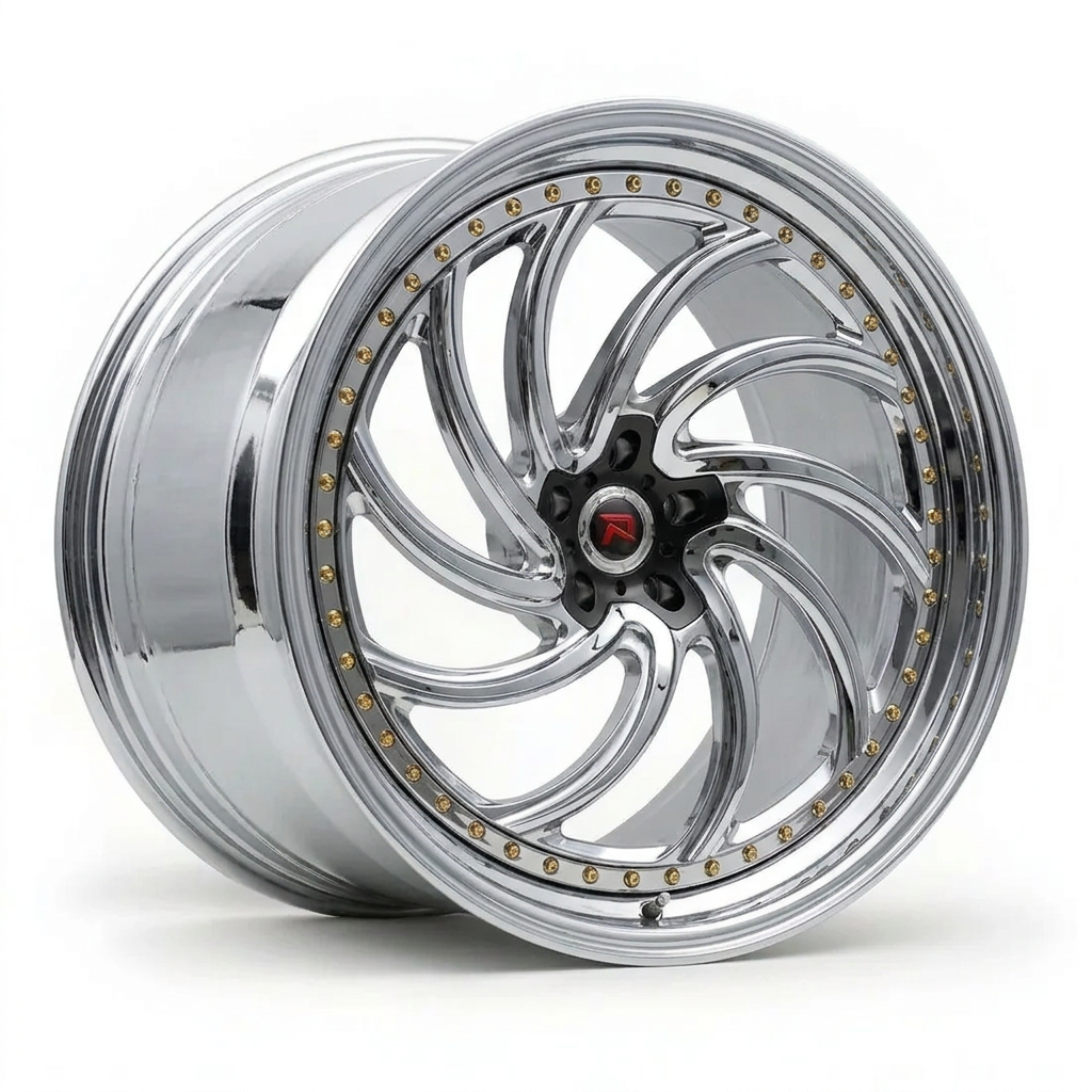 RZR XXIII forged wheel — Full Polished Chrome