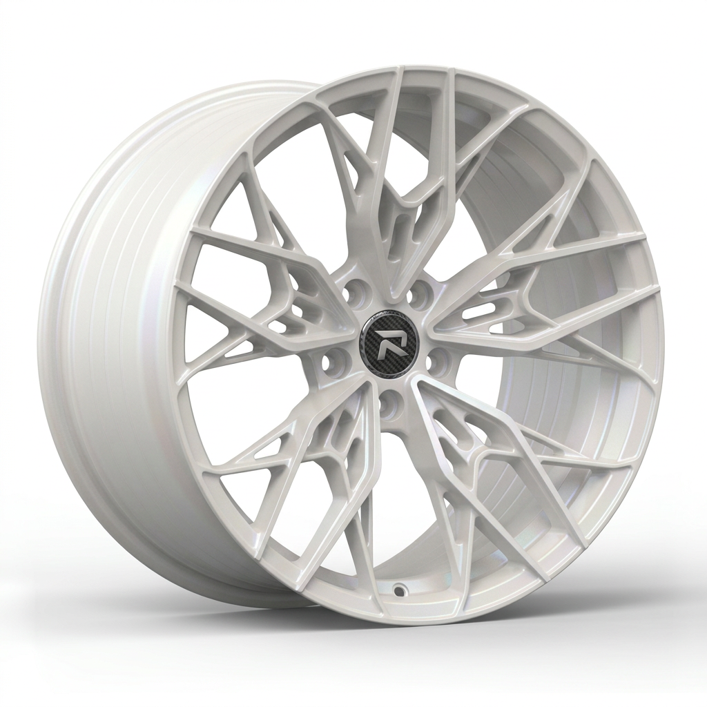 RZR CXXXVII forged wheel — Satin White Pearl