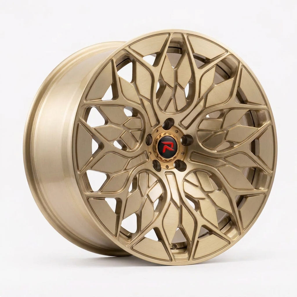 RZR L forged wheel — Brushed Champagne Gold