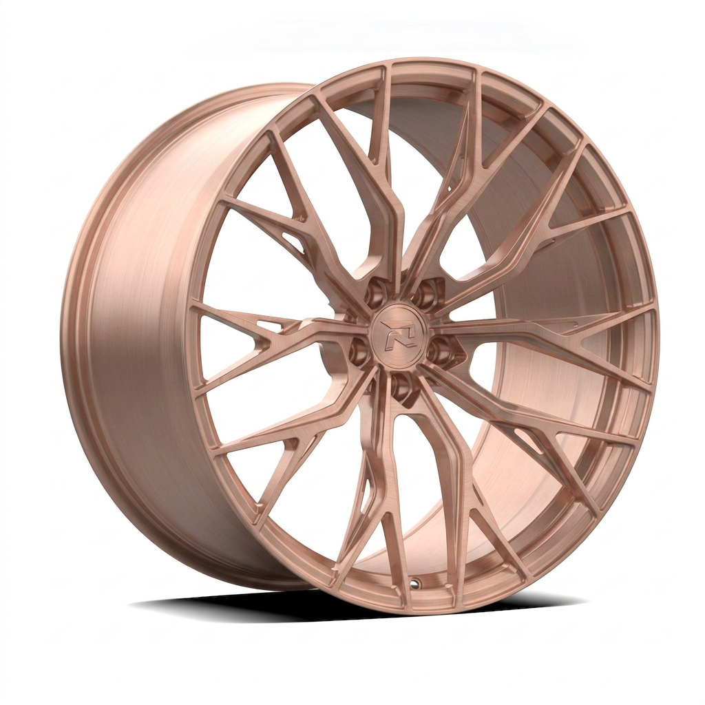 RZR CCII forged wheel — Brushed Rose Gold