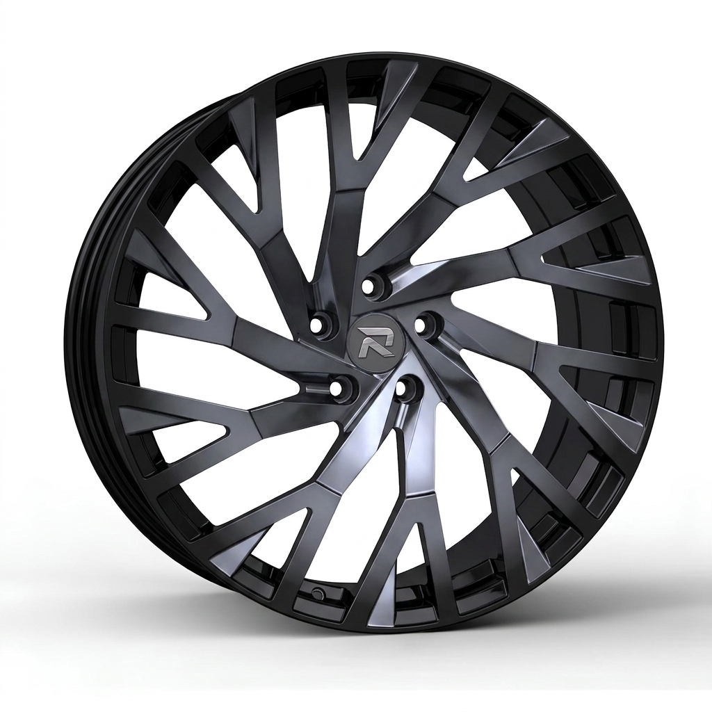 RZR CCV forged wheel — Smoked Chrome / Gloss Black