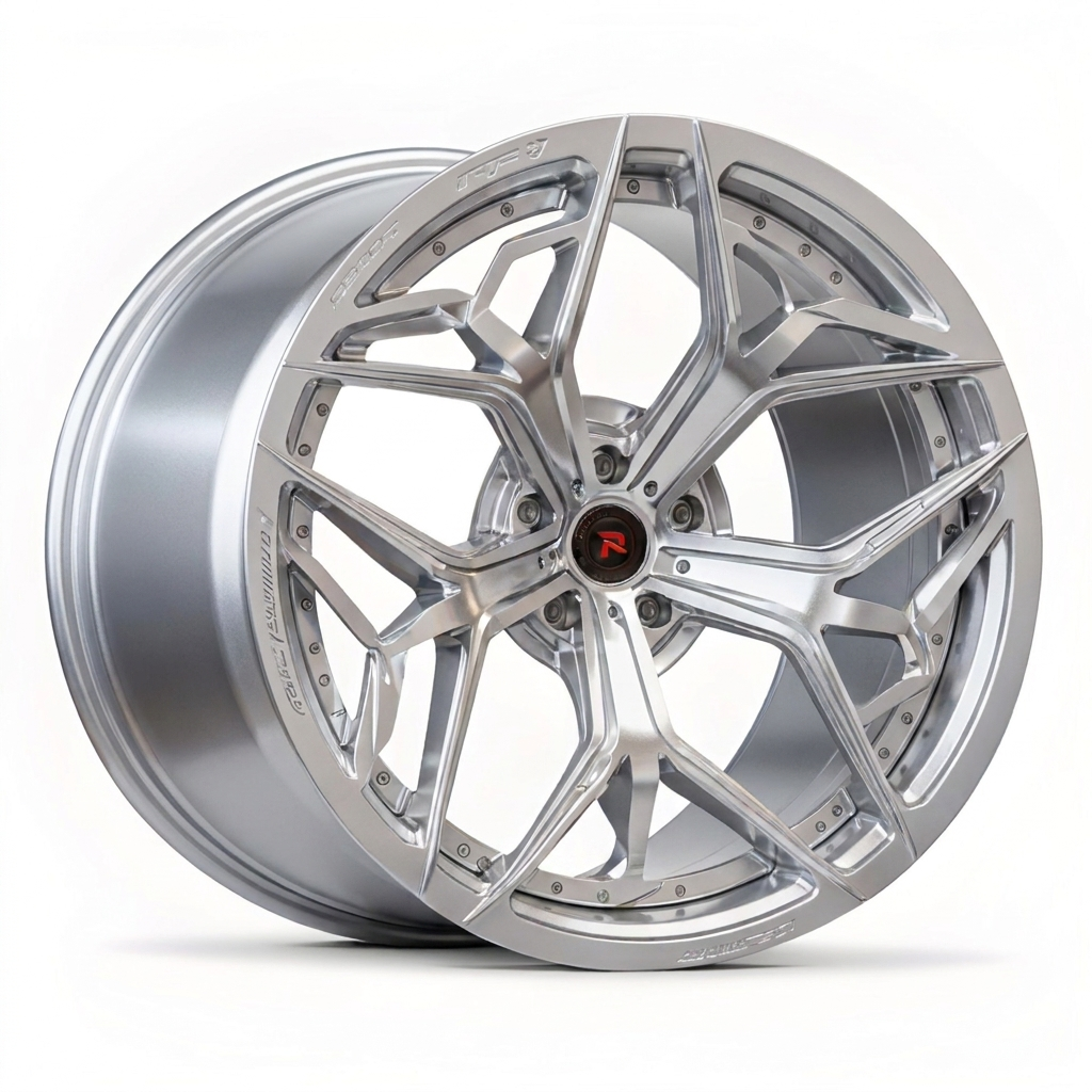 RZR XIII forged wheel — Full Polished Silver