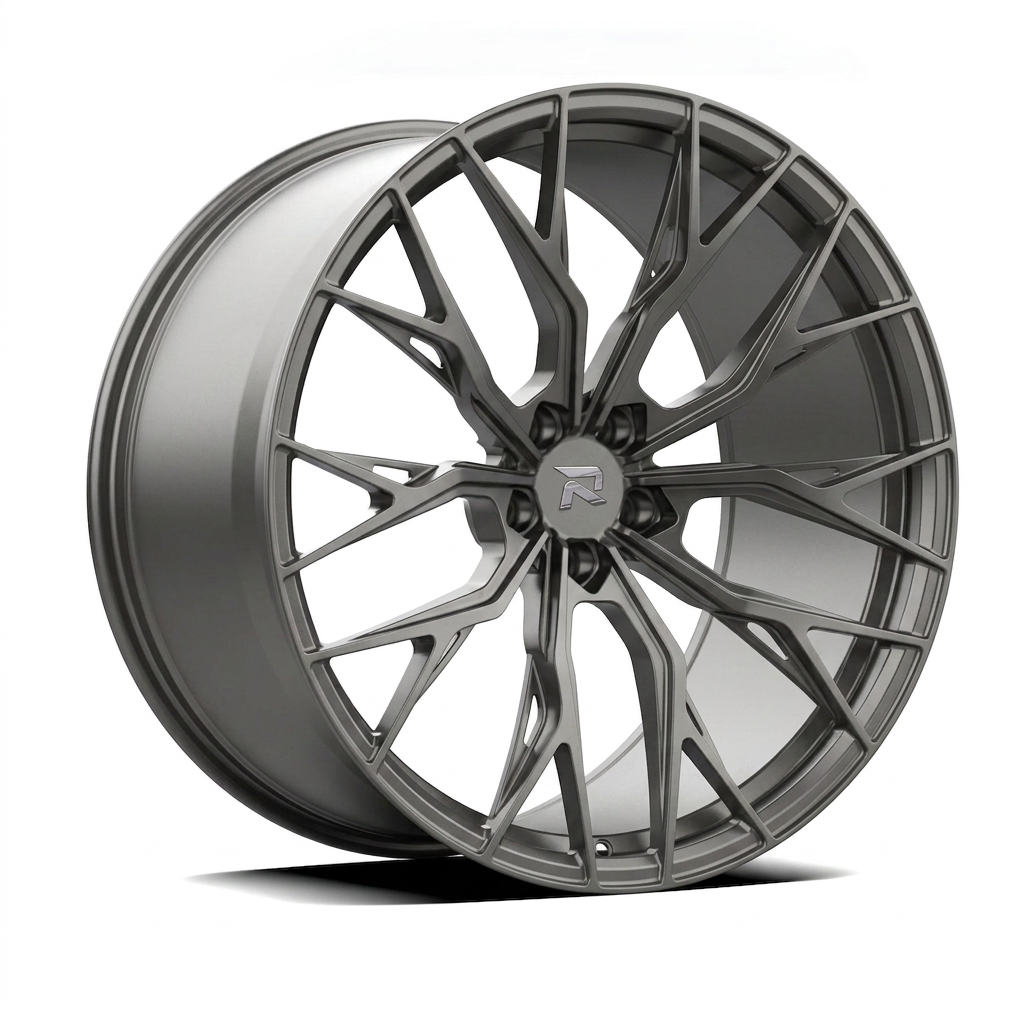 RZR CCII forged wheel — Satin Titanium Grey