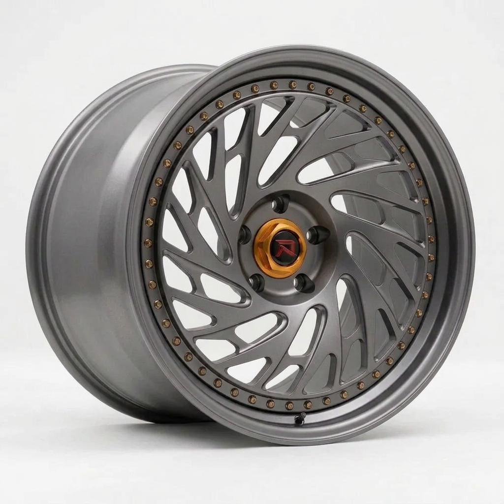 RZR LVI forged wheel — Satin Gunmetal