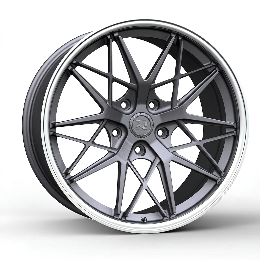 RZR CLXXIII forged wheel — Frozen Grey Matte / Polished Lip