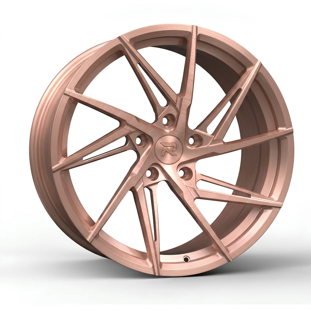 RZR CXII forged wheel — Brushed Rose Gold