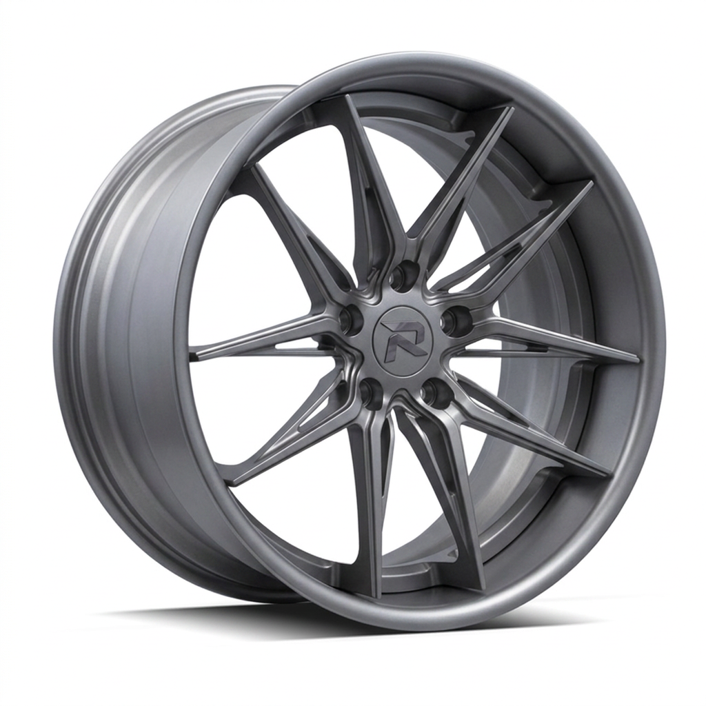 RZR C forged wheel — Satin Titanium Grey
