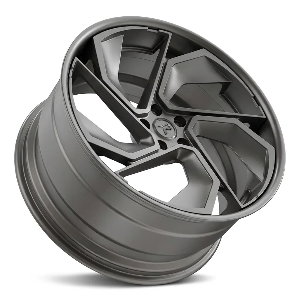 RZR X forged wheel — Satin Gunmetal / Machined Face