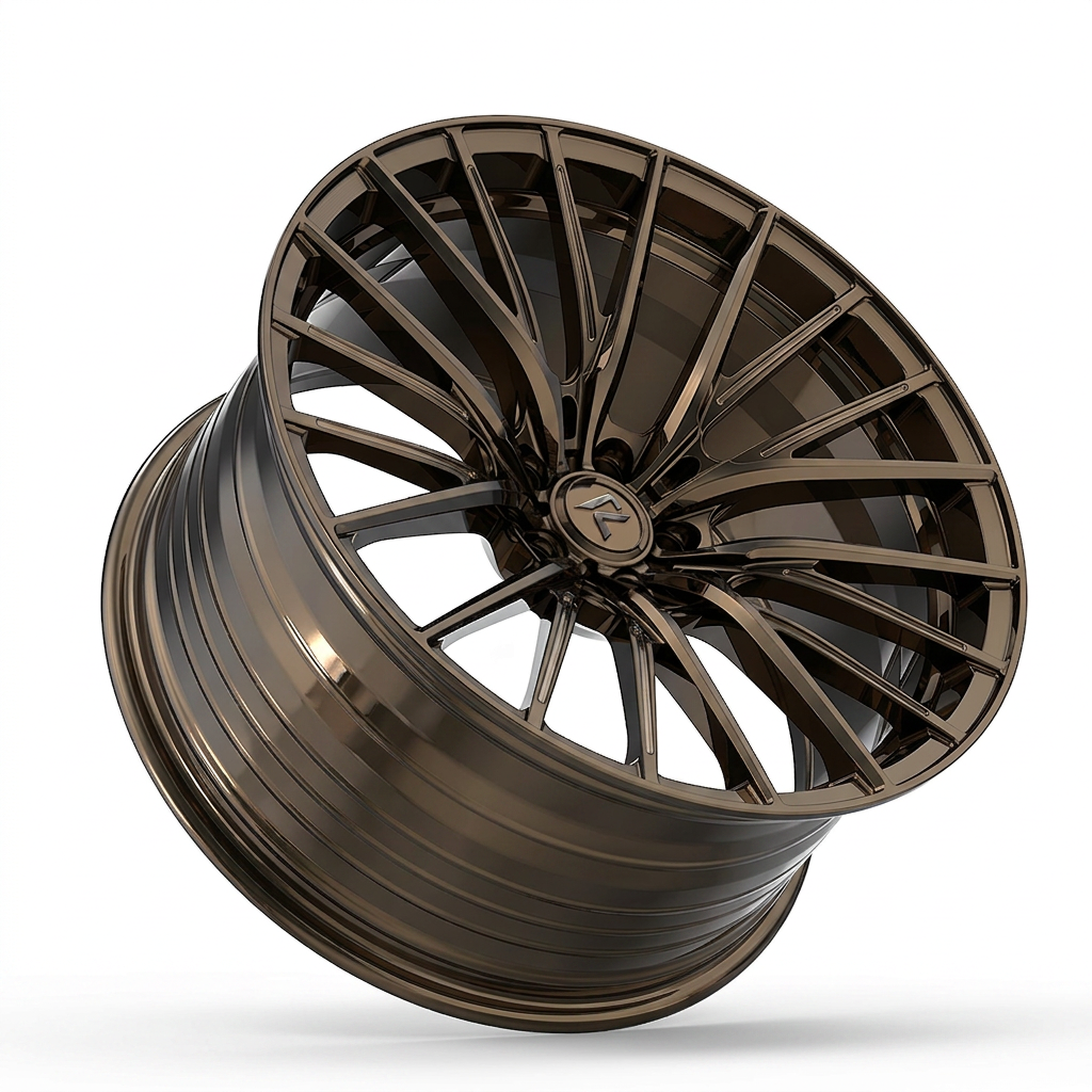 RZR LXXVI forged wheel — Tinted Bronze Chrome
