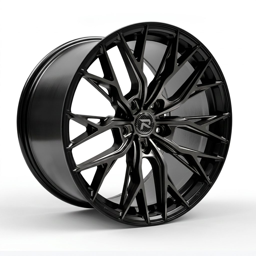 RZR CLV forged wheel — Smoked Chrome / Gloss Black