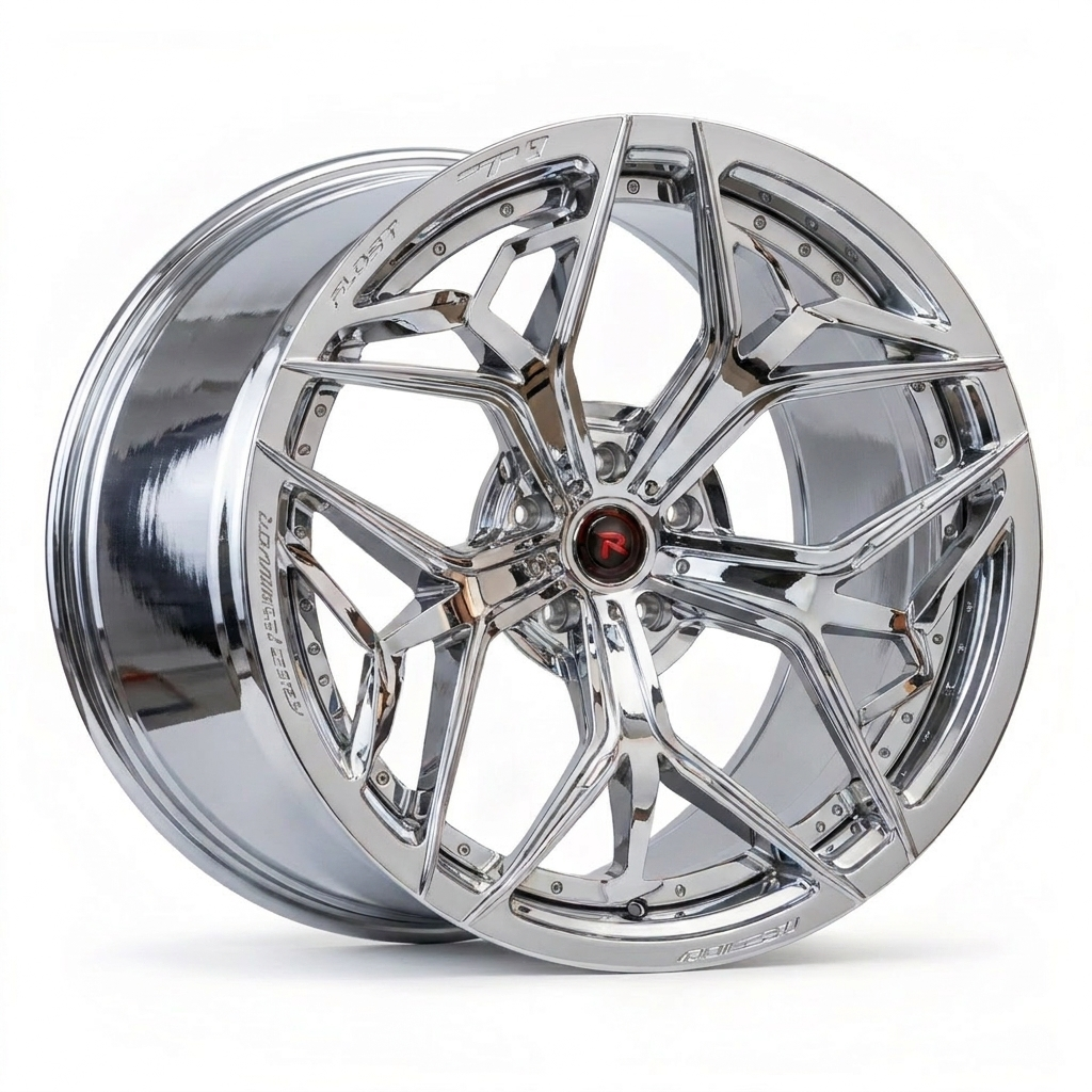 RZR XIII forged wheel — Full Polished Chrome