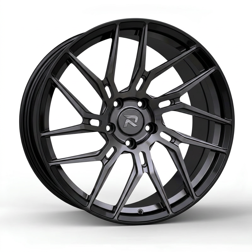 RZR CLXIII forged wheel — Smoked Chrome / Gloss Black