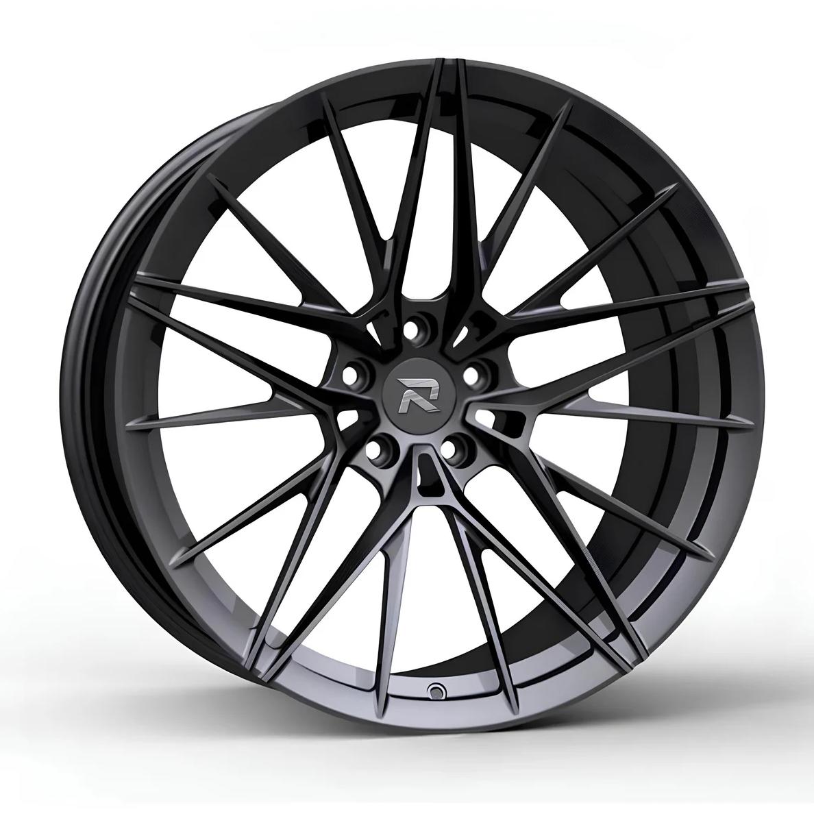 RZR CLXXXVII forged wheel for Porsche 911 (992) — An angular geometric mesh design.