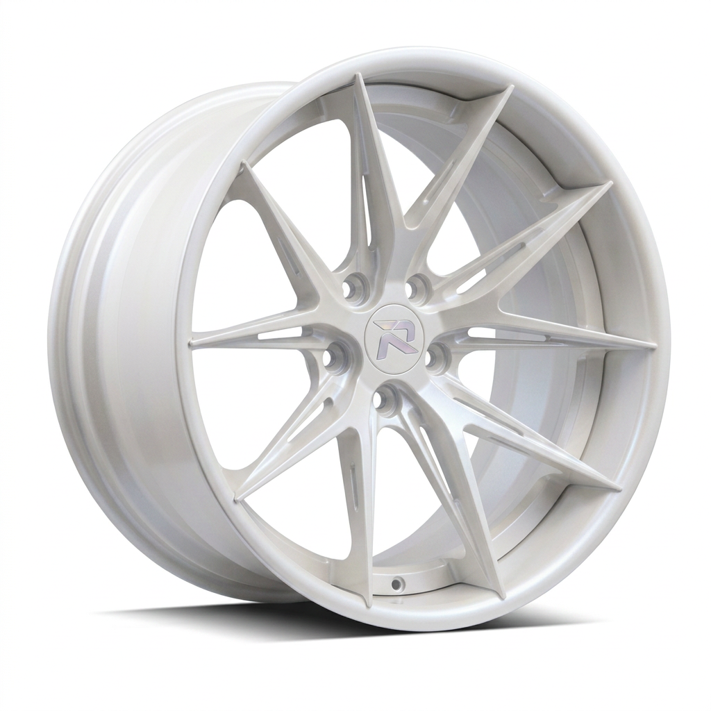 RZR XCII forged wheel — Satin White Pearl