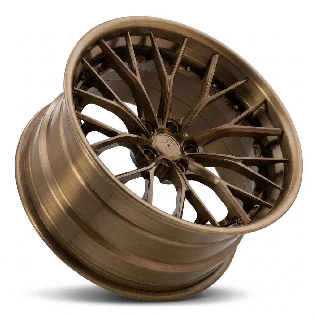 RZR III forged wheel — Brushed Bronze