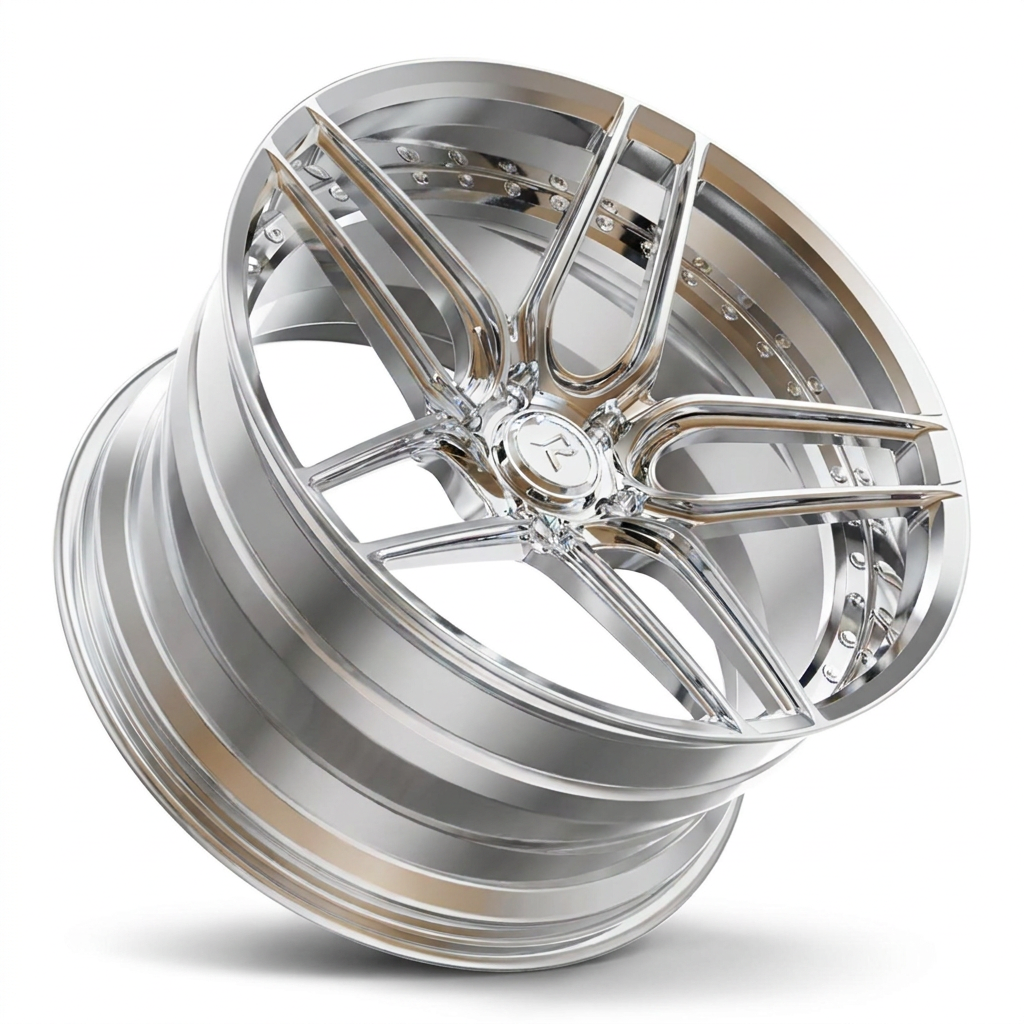 RZR IV forged wheel — Full Polished Chrome