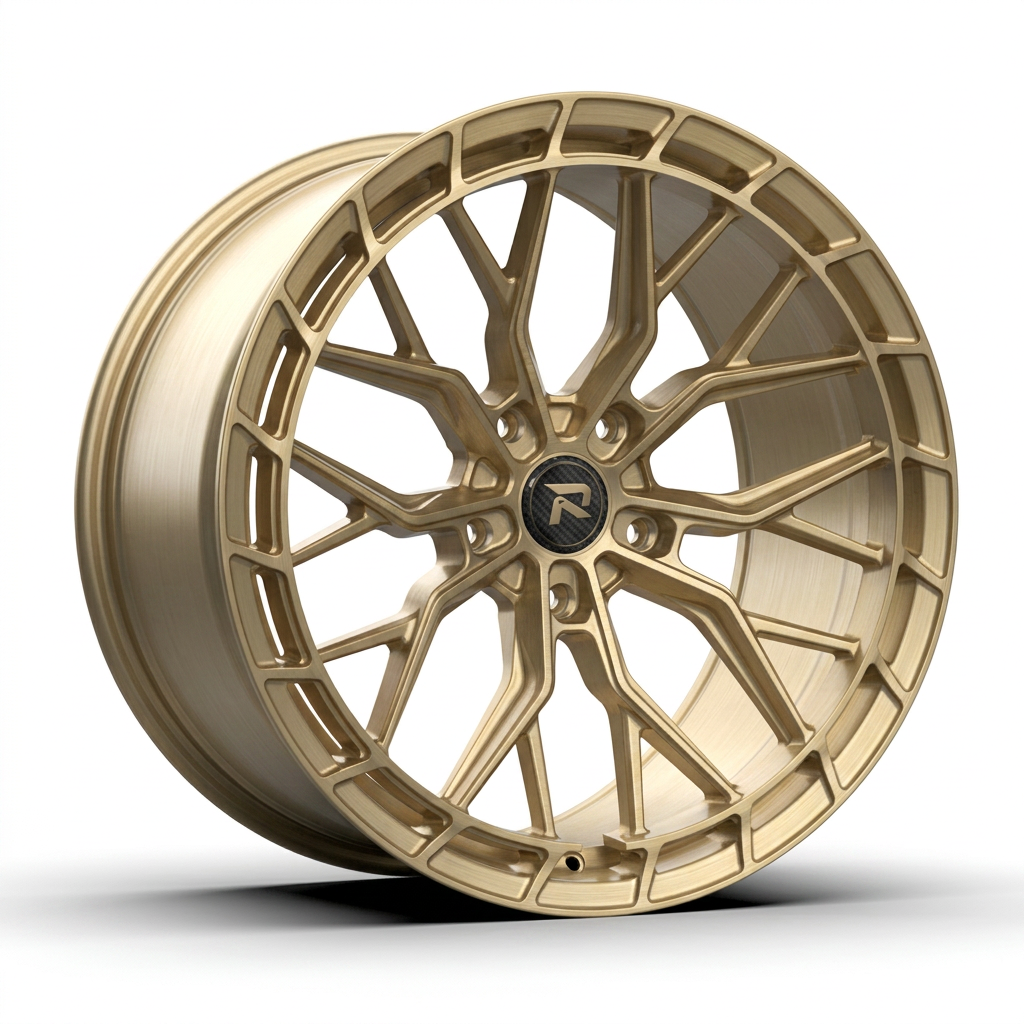 RZR CXXVI forged wheel — Brushed Champagne Gold