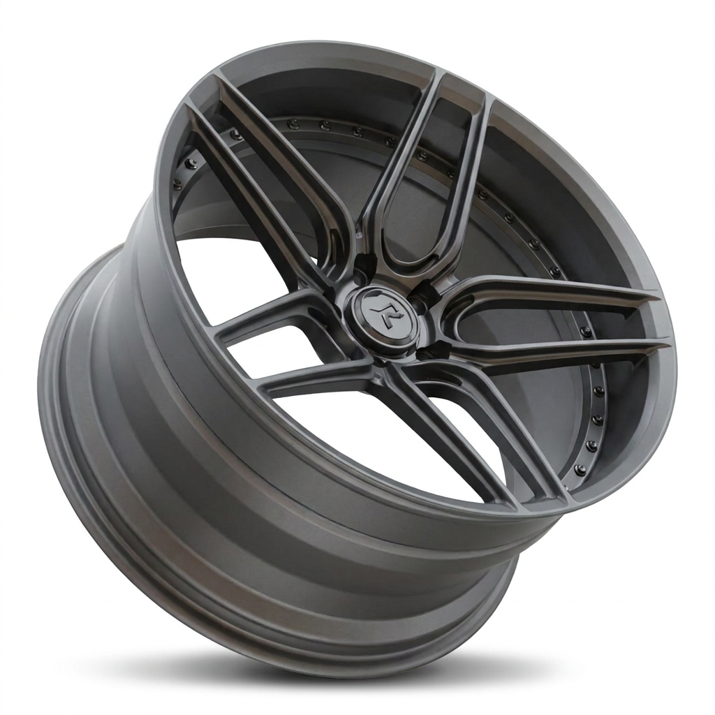RZR IV forged wheel — Satin Gunmetal Grey