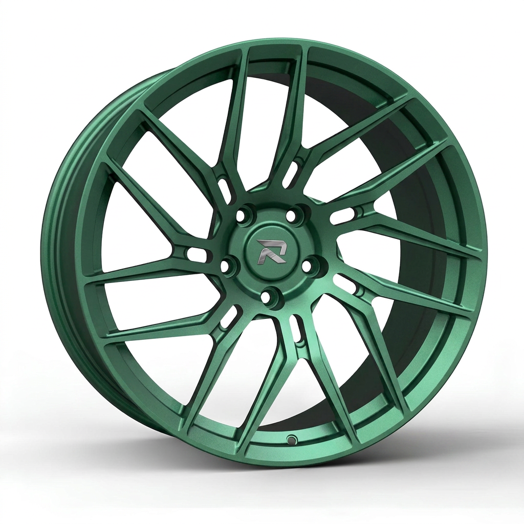 RZR CLXIII forged wheel — Satin Emerald Metallic