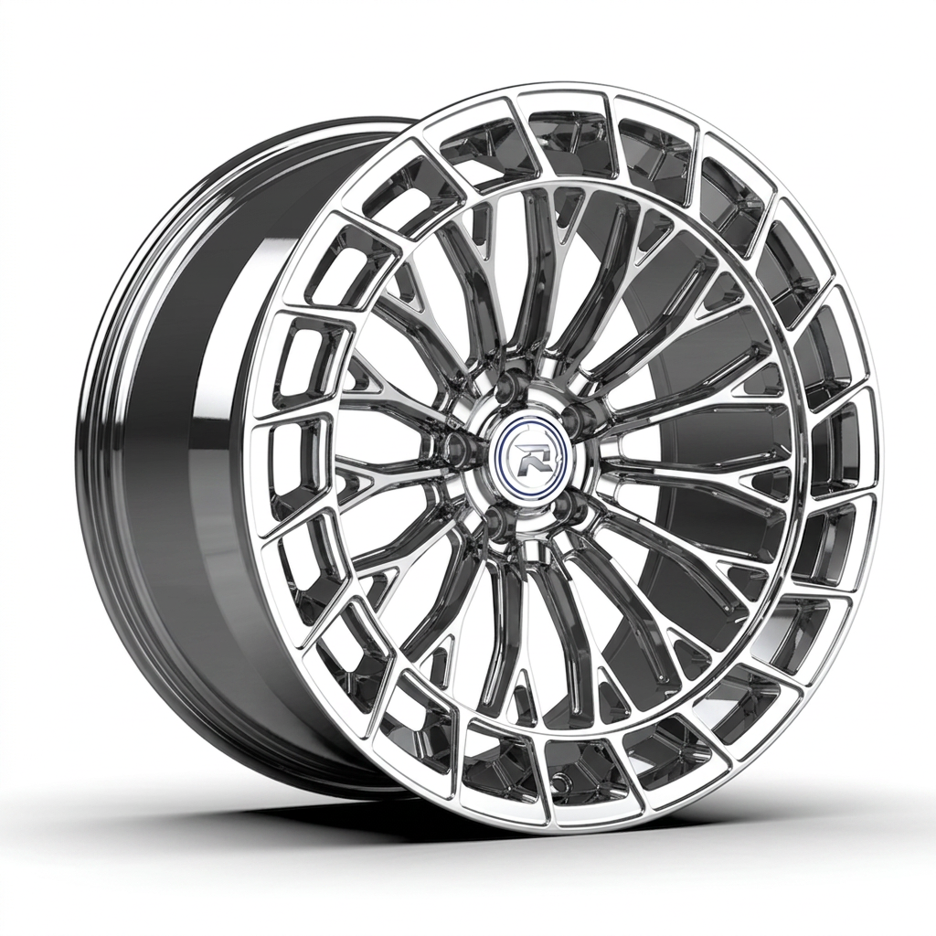 RZR CXIX forged wheel — Full Polished Chrome