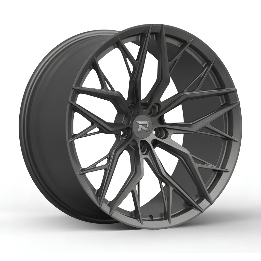 RZR CLXV forged wheel — Satin Titanium Grey