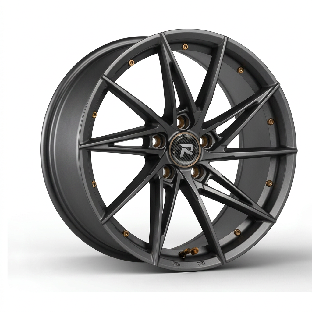RZR CLXXXI forged wheel — Matte Anthracite / Bronze Hardware