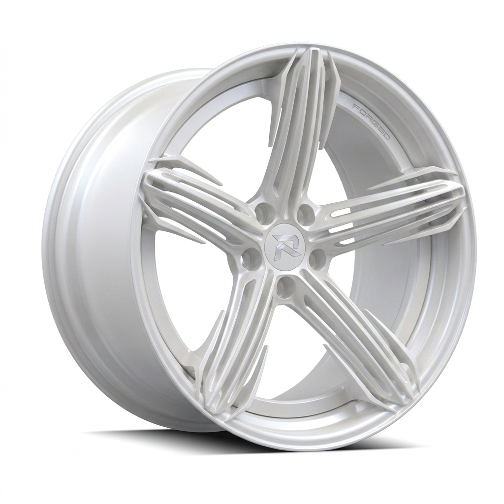 RZR CIV forged wheel — Satin White Pearl