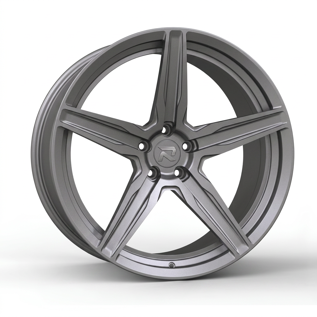 RZR CXXVIII forged wheel — Satin Titanium Grey