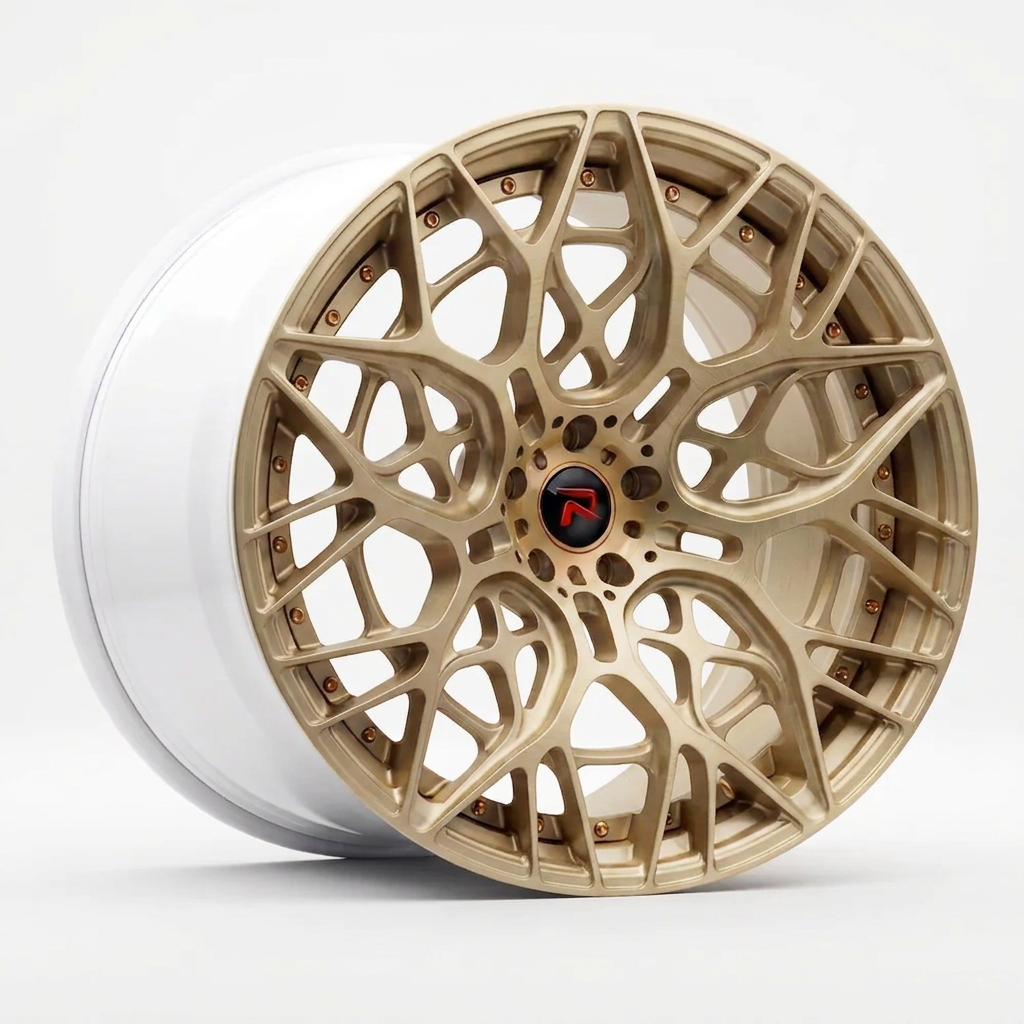 RZR LV forged wheel — Brushed Champagne Gold