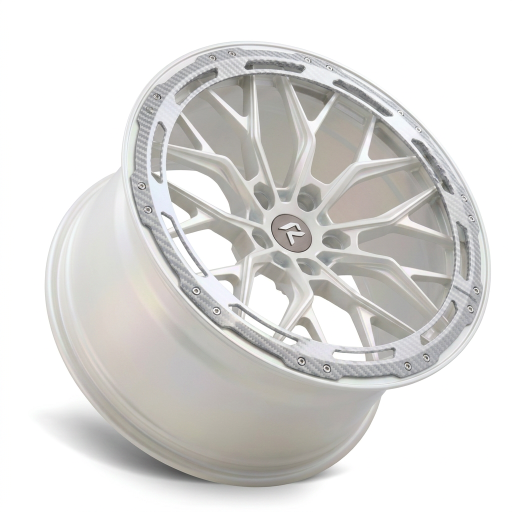 RZR LXXXVII forged wheel — Satin White Pearl