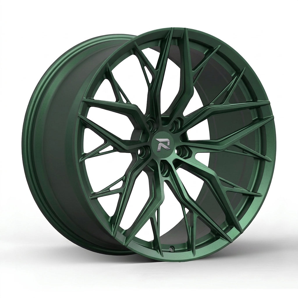 RZR CLXV forged wheel — Satin Emerald Metallic