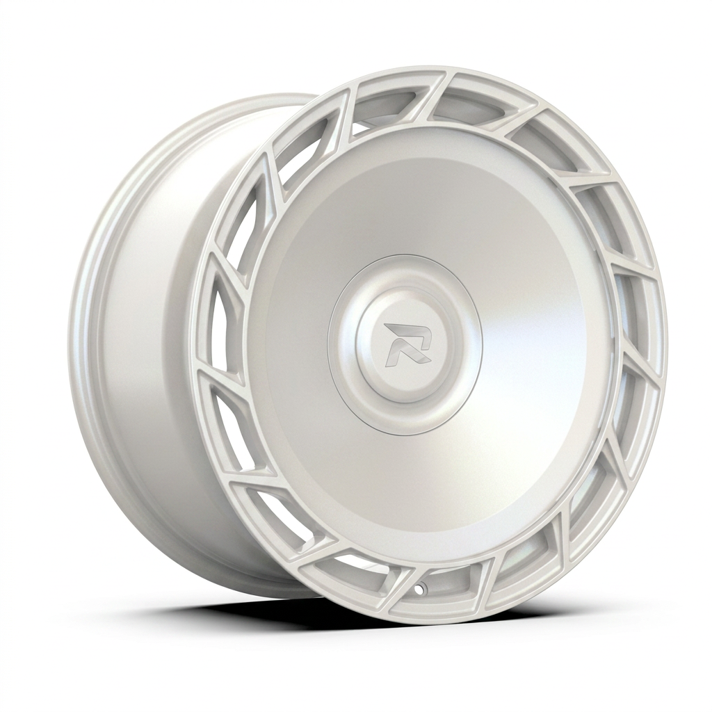 RZR CLXXXII forged wheel — Satin White Pearl