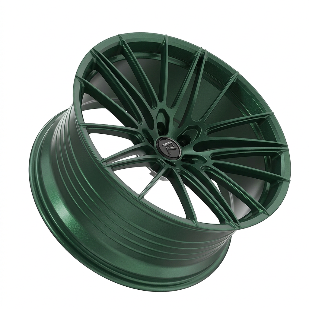 RZR LXXIII forged wheel — Satin Emerald Metallic
