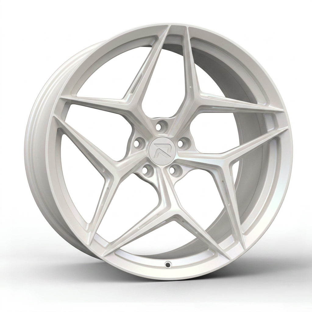 RZR CLXII forged wheel — Satin White Pearl