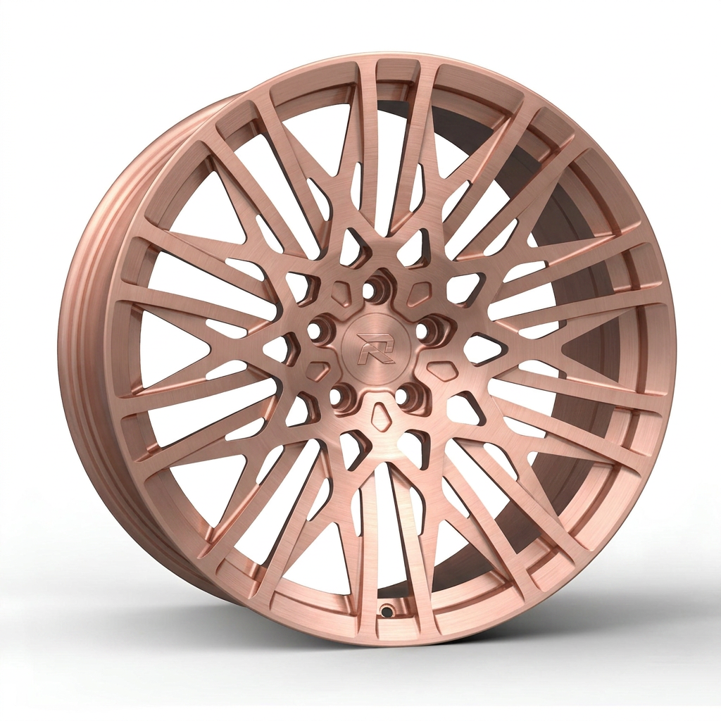 RZR CCVI forged wheel — Brushed Rose Gold