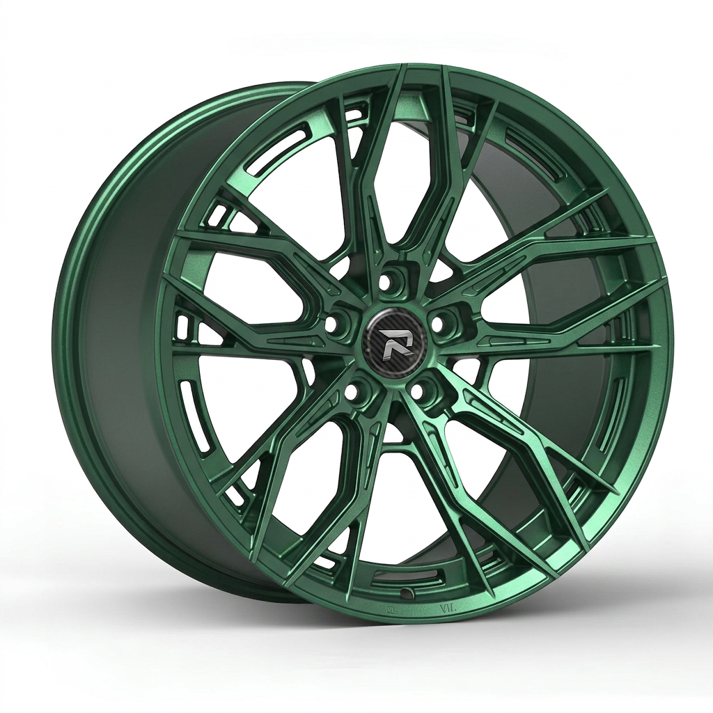 RZR CXXXV forged wheel — Satin Emerald Metallic
