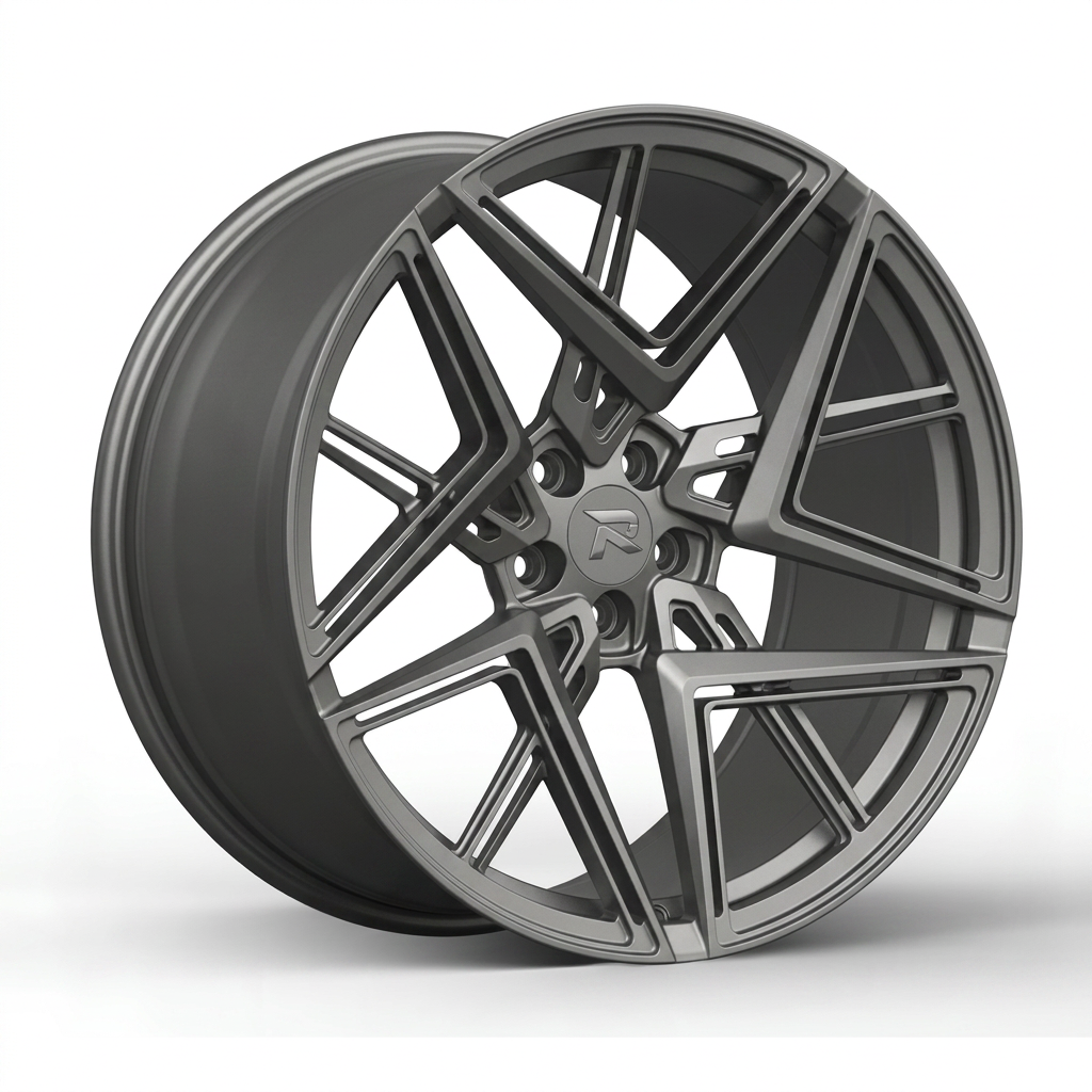 RZR CXXXII forged wheel — Satin Gunmetal