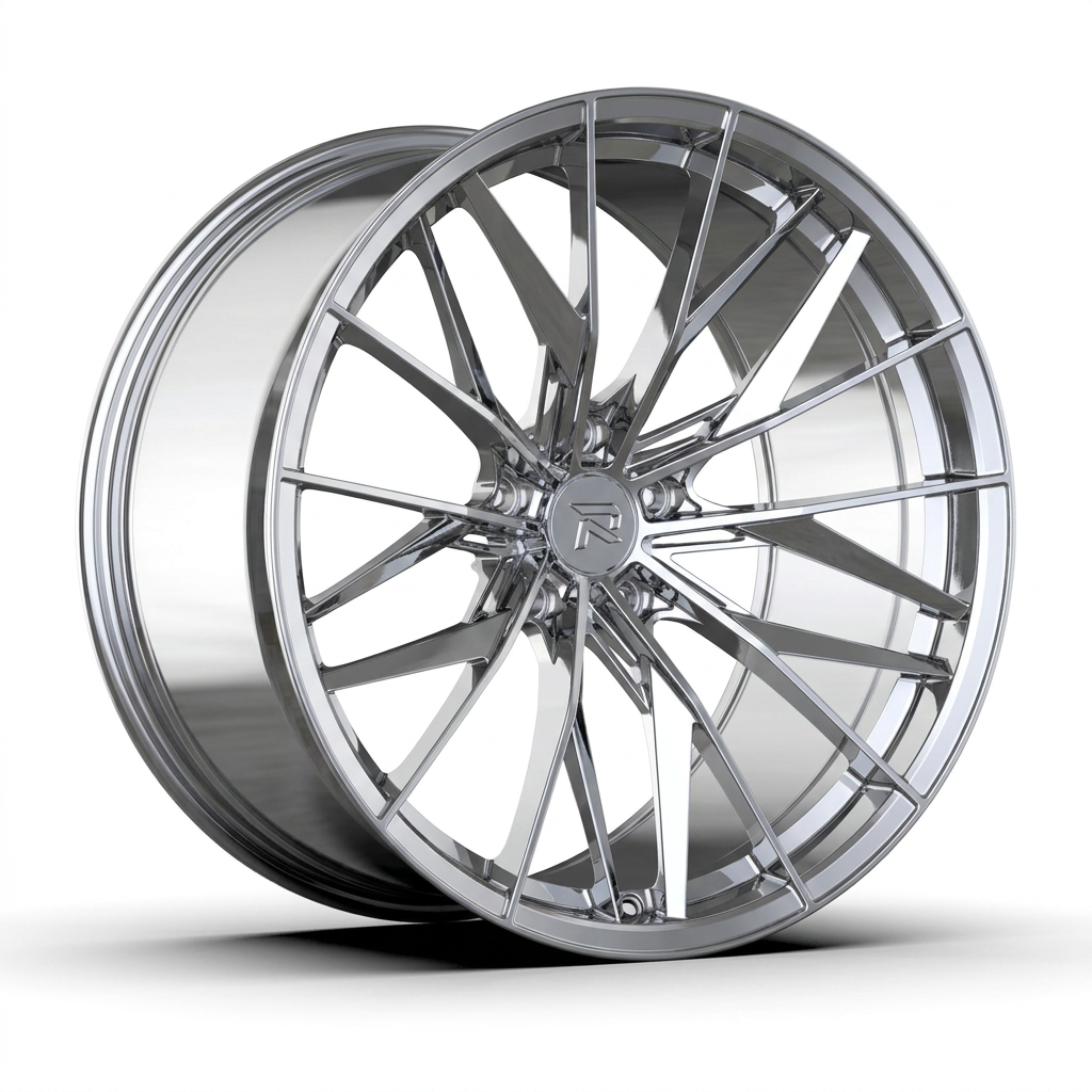 RZR CXXXVIII forged wheel — Full Polished Chrome