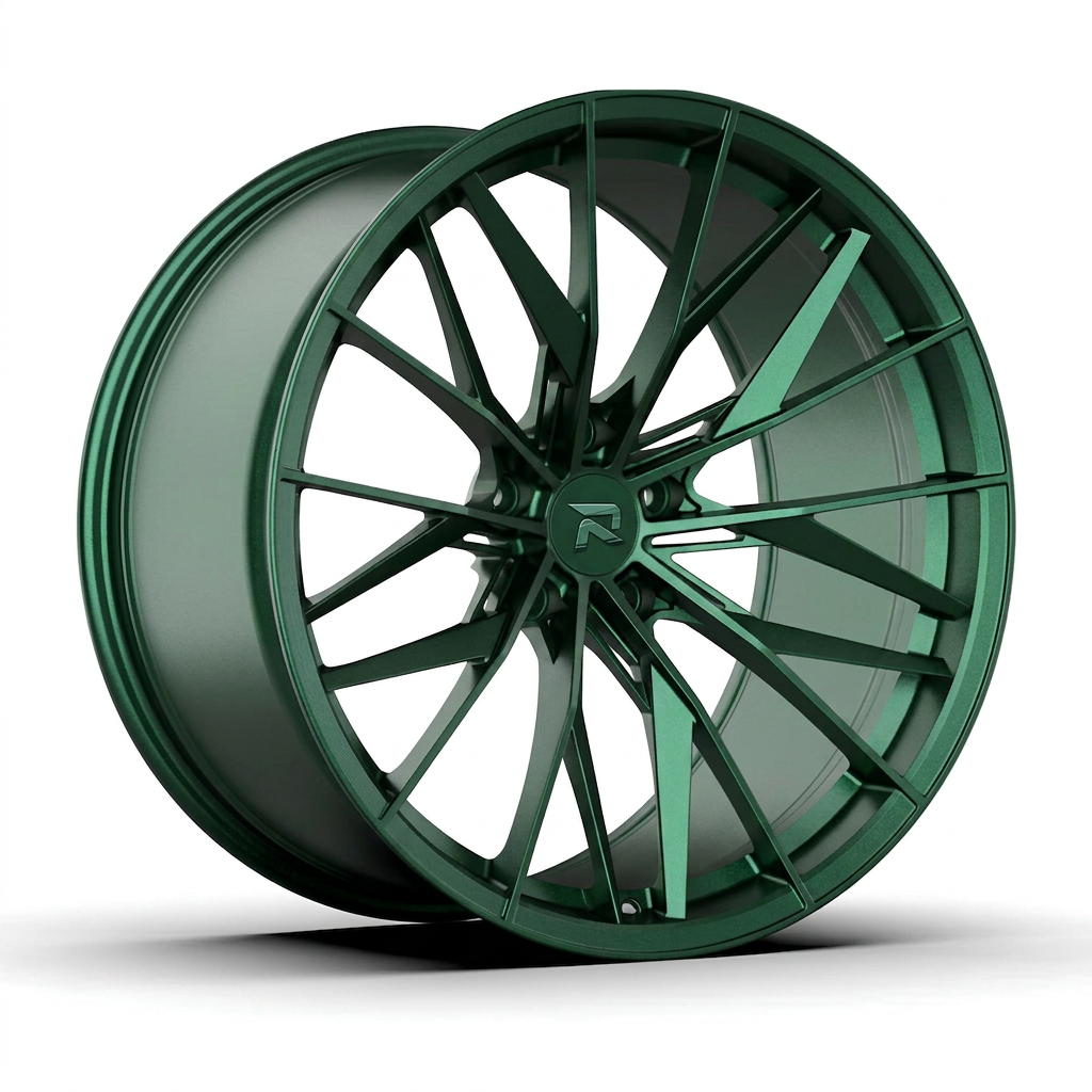RZR CXXXVIII forged wheel — Satin Emerald Metallic