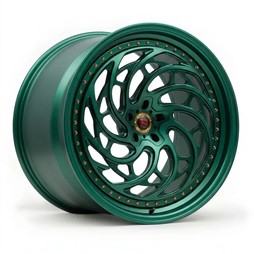 RZR XXVIII forged wheel — Satin Emerald Metallic