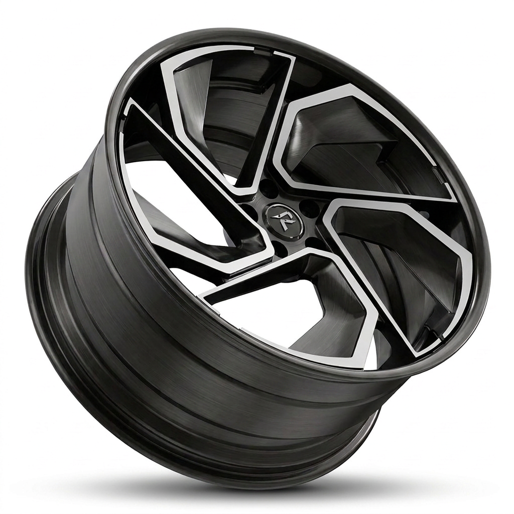 RZR X forged wheel — Satin Black / Milled Face