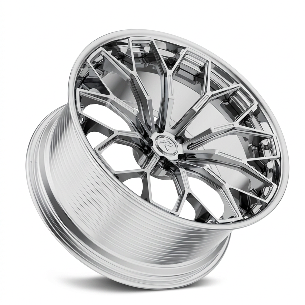 RZR LXVI forged wheel — Full Polished Chrome