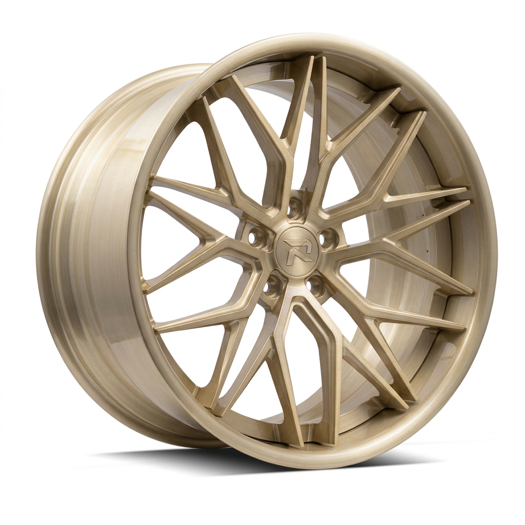RZR XCV forged wheel — Brushed Champagne Gold