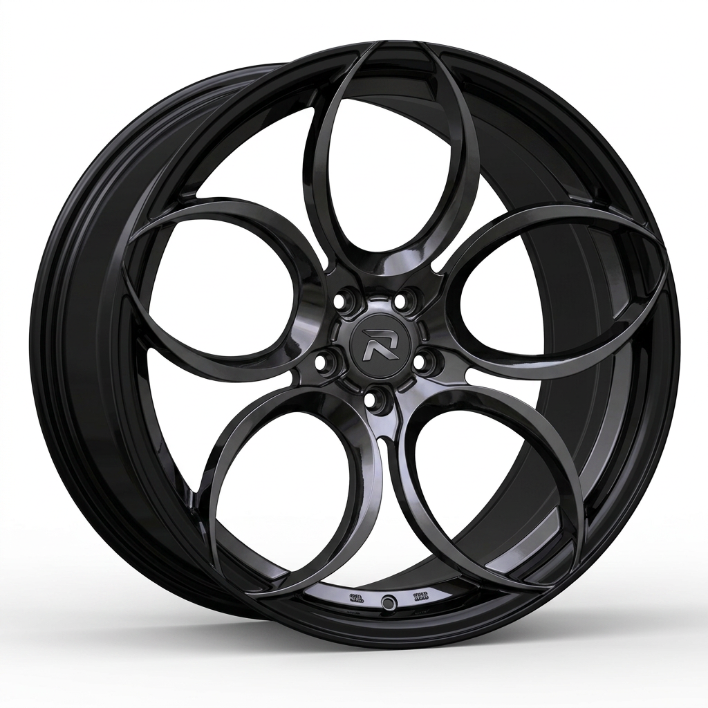 RZR CLXXXIX forged wheel — Smoked Chrome / Gloss Black