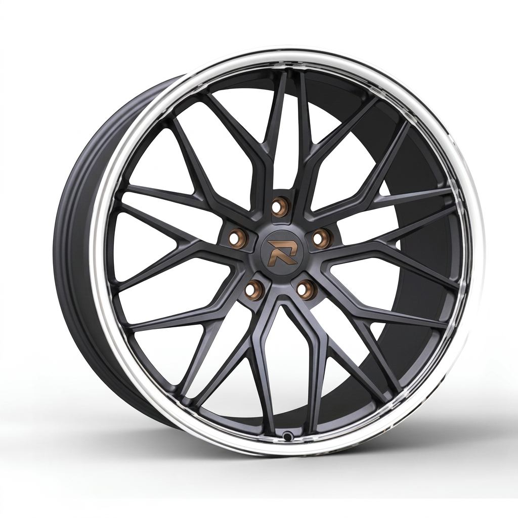 RZR CXXXI forged wheel — Matte Anthracite / Bronze Hardware
