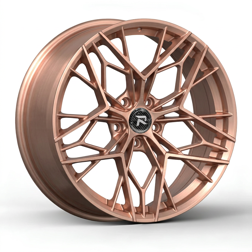 RZR CLVI forged wheel — Brushed Rose Gold
