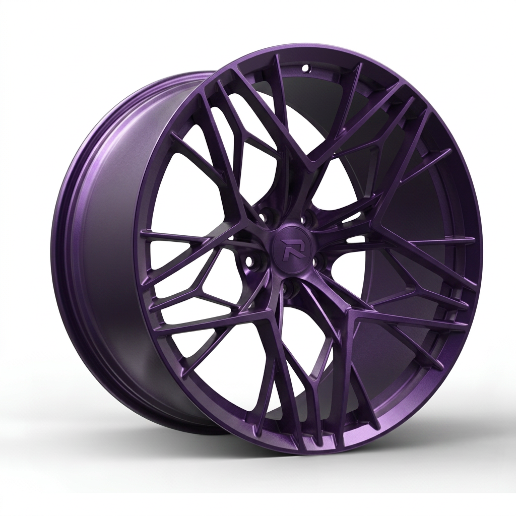 RZR CLXVIII forged wheel — Satin Purple Metallic