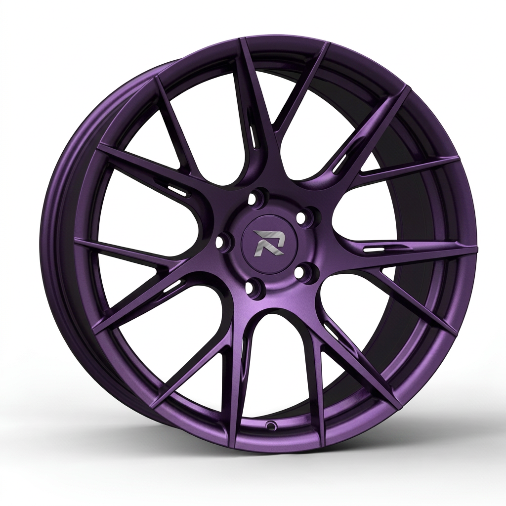 RZR CLXXVII forged wheel — Satin Purple Metallic