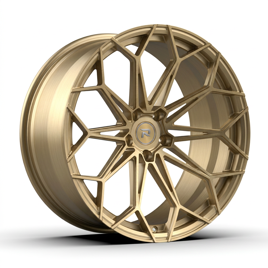 RZR CXXV forged wheel — Brushed Champagne Gold