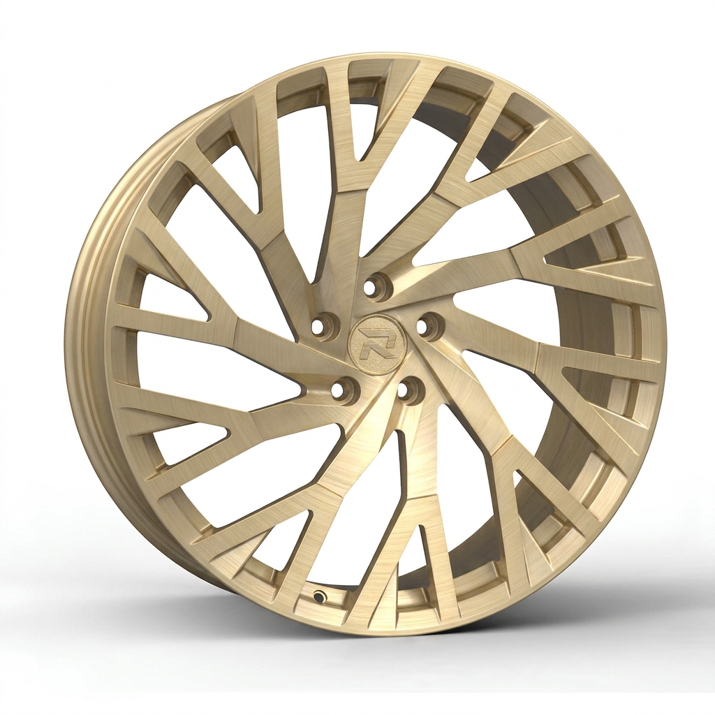 RZR CCV forged wheel — Brushed Champagne Gold